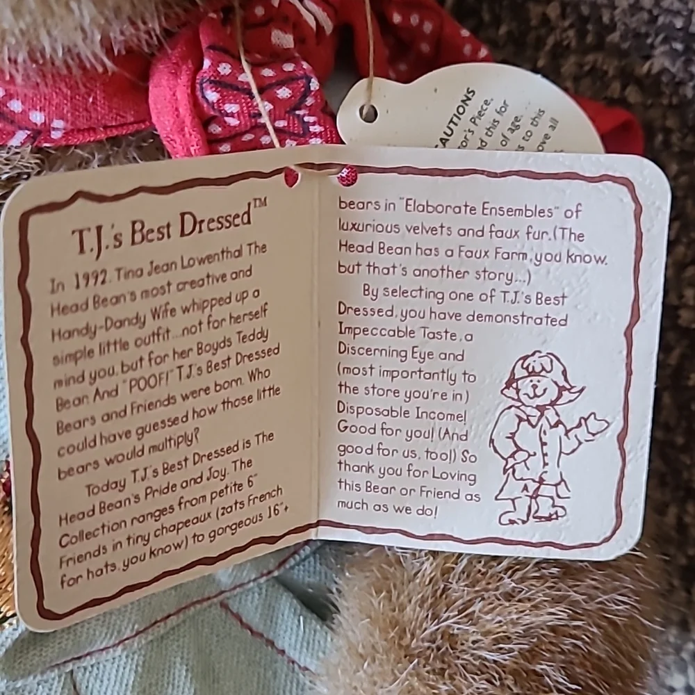 Retired Jeb McDonald Boyds Bear - Picture 2 of 4